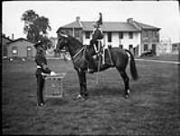 Sergean Sayger riding B60, Royal Canadian Dragoons, Stanley Barracks 1932
