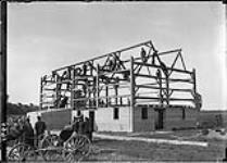 Leckies barn raising June 2, 1908