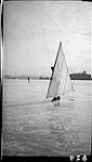 Skate sailing on Grenadier Pond, [High Park] 25 Jan. 1914