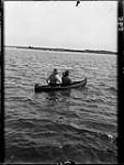 Indians in canoe, Little Current, [Ont.], Georgian Bay n.d.