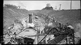 Steam shovel in cut near Thorold, (Ont., during construction of the new Welland Canal) 17 Apr. 1914