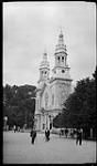 Side view of Basilica Church in Ste-Anne-de-Beaupré 7 July, 1914