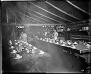 Dinning hall at a logging camp 1917