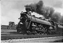 Canadian National Railway "Hudson" type steam locomotive engine 5701 ca. 1930