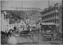 Lower town market in Quebec 1852 - 1869