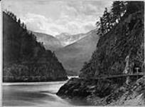 Wagon road and Fraser River 1886