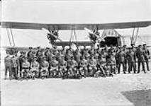 Personnel of Ottawa Air Station with Canadian Vickers 'Varuna' flying boat. (Front row, L-R): F/Os F.M. Carter, A.R. Collis, G.A. MacLean, S.R. Sunnucks, F.G. Wait, S/L R.S. Grandy, F/Os E.A. Copp, R.K. Rose, WO2 M. Graham, FS W.J. McGrandle 18 Aug. 1928
