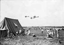 Flypast of Armstrong Whitworth 'Atlas' I aircraft of the R.C.A.F., Air Force Day 14 July 1934