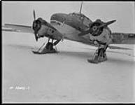 [Ski-equipped Avro 'Anson' aircraft 6195 of the R.C.A.F., Rockcliffe, Ont., ca. January 1942.] ca. Jan. 1942