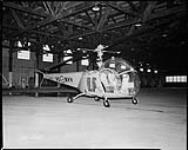 R.C.A.F. VC-BVV helicopter, Bell 47D No. 9608, of the 444 Squadron at Rockcliffe Base 27 Mar. 1950