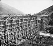 Canadian Pacific Railway bridge crossing Mountain Creek [ca. 1885-1890].