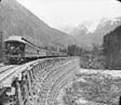 Premier trajet en train entre Montréal et la côte de la Colombie-Britannique 1886.