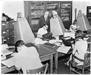 Microfilm reading room of the Public Archives of Canada, Ottawa, Ont c. 1957