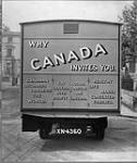 [CANADA] Truck carrying advertisement for emigration to Canada, London, England. (rear view) n.d.