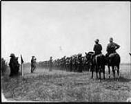 Canada's Greatest Military review, 30,000 Canadian Troops in the march past Major General Sir Sam Hughes, Camp Borden, Ont n.d.