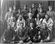 Members of File Hills Indian Colony - with 68th, Regina, and their parents who went up to say goodbye to them before the departure of the Battalion for England n.d.