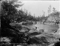 Moon Chute Rapids, Muskosh River, Bala, Muskoka, Ont c.1900