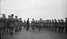 Duke of Devonshire shaking hands with the officers 1 Dec., 1916.
