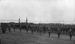 Visit of the Duke of Devonshire to the Exhibition Grounds in Toronto, inspecting the infantry 1 Dec. 1916