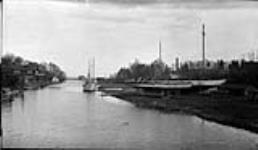 Boats in river and on land at Oakville [Ont.] 13 May, 1917