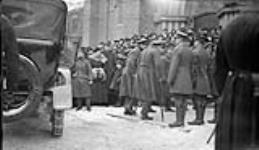 Returned soldiers on crutches attend St. Pauls Church, [Toronto, Ont.], 25 Feb., 1917 February 25, 1917.