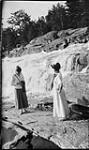 Edna Boyd and Grace Procton at Bala Falls, [Ont.] Aug., 1918