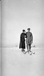 J. Frise and lady [friend] on skis, [Toronto, Ont.], 9 Dec., 1917 9 Dec. 1917
