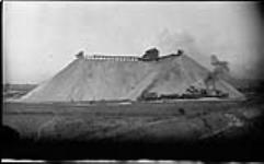 Pile of crushed stone for the Welland Canal 21 Oct. 1915