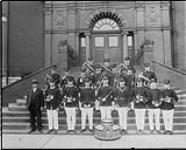 Sebringville Band. [in front of City Hall, Stratford, Ontario.] n.d.