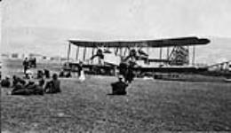 Vickers 'Vimy' aircraft of Captain John Alcock and Lieutenant Arthur Whitten Brown prior to trans-Atlantic flight June 1919