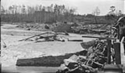 Ruins of Bloor Street Bridge in the Humber River 2 Apr. 1916