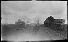 G.T.R. [Railway] yard at Roundhouse, Engine 799, 19 March 1894 19 Mar. 1894