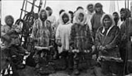 Eskimos who came aboard the "Karluk" to trade and visit, at Pt. Barrow, Alaska, August 1913 1913 - 1914