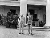 Rt. Hon. Winston Churchill and Hon. Anthony Eden at Spencerwood during the Quebec Conference August 20, 1943.