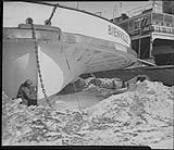 "Bienville" in the harbour, [Quebec, P.Q.], March, 1949 Mar. 1949