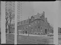 Northwest corner of Guy and deMaisonneuve Streets ca. 1955 - 1956