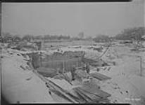 Outremont High - Protestant School [Construction Site] [graphic material] 16 Feb. 1955