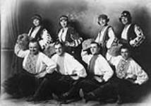 Dancing group. A Kotzks Ukrainian Students' Society in affiliation with the M.H. Ukrainian Institute, Edmonton. George Dragan front row, 2nd from left 1924