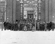 6th Convention, Ukrainian Labour Farmer Temple Association, in front of the Ukrainian Labour Temple in Winnipeg, Manitoba 26-28 Jan. 1925