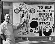 Price Campaign. Sign relating to price of bread 1947