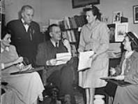 Price Campaign. Women's Delegation with William Irvine, C.C.F. Member of Parliament 1947