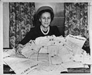 Price Campaign. President of the Toronto Housewives, Consumer Association with letters received after radio broadcast Feb., 1948