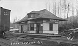 G.T.P. Railway Station, South Hazelton, B.C ca. 1909