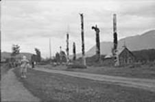 Totem poles, Kitwanga, B.C 1948