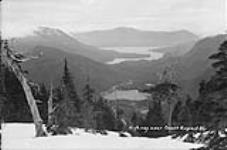 Highway near Prince Rupert showing Taylor Lake in the foreground Kaien Island in the background 1950