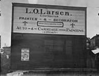 L.O. Larsen - contractor (painter and decorator) 400 Blk. - McBride Street 1915