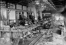 Copy of photo of furnaces in operation at British Forgings Ltd., Toronto, Ont May 9, 1918