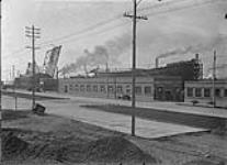 Toronto Harbour Commission Machine Shop, Don Diversion, view north west, Toronto, Ont Oct. 7, 1918