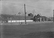 Viaduct & Gas Station at Spadina Ave., Toronto, Ont Jan. 21, 1929