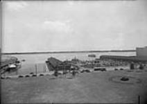 (Docks) View south showing harbour, from roof of Toronto Harbour Commission, Toronto, Ont July 26, 1946